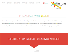 Tablet Screenshot of internet-software-design.com